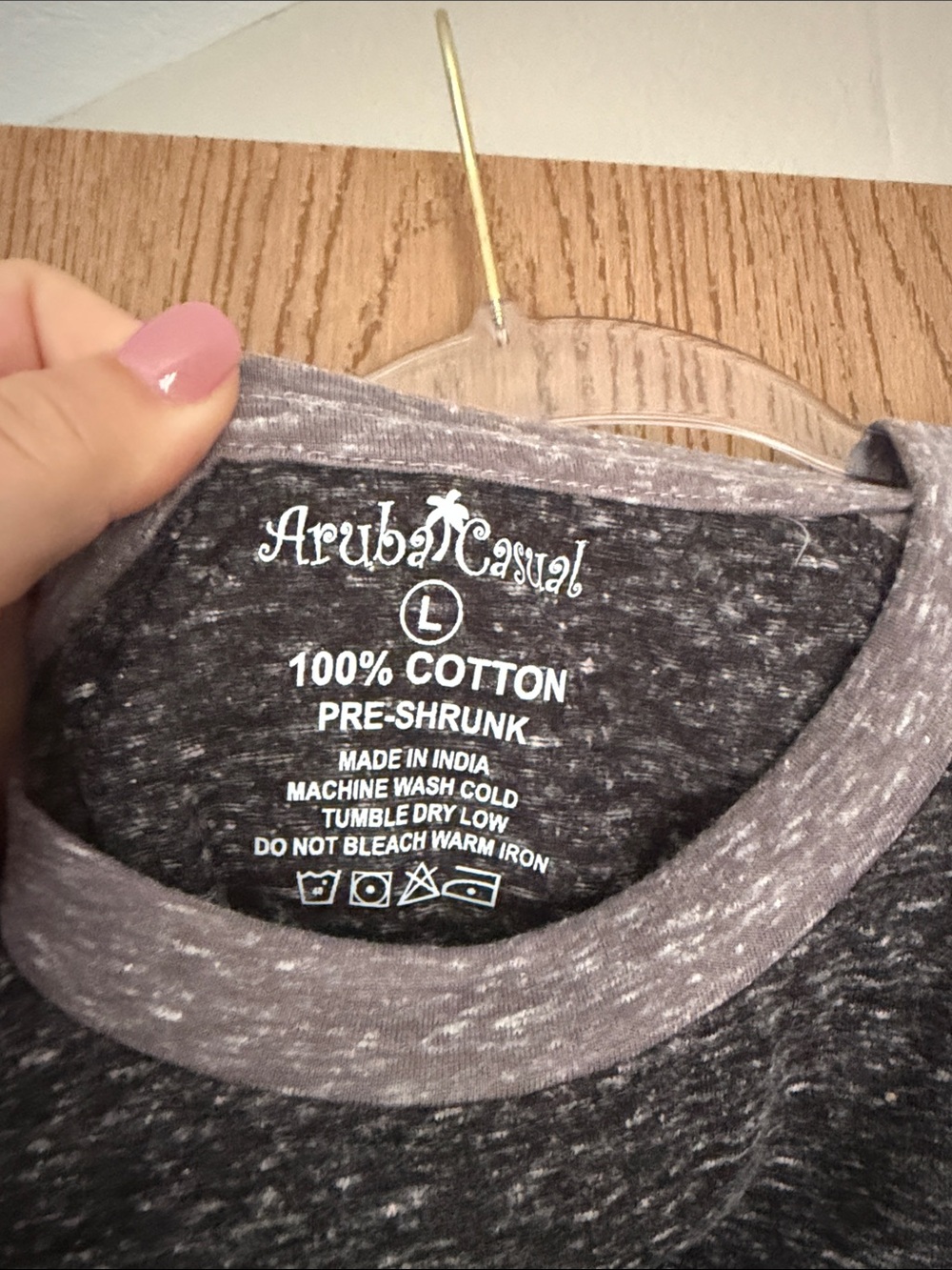 Authentic Aruba Raglan Tee - Gray/Charcoal - Picture 3 of 4